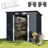 Abri de Jardin Métal 4m³ avec Toit Incliné Abri de Jardin Métal 4m³ avec Toit Incliné