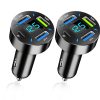 Chargeur Voiture USB C 66W avec Voltmètre
