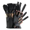 Ensemble de 19 outils de cuisine en silicone