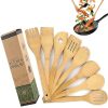 Ensemble de 8 Ustensiles de Cuisine en Bambou Ensemble de 8 Ustensiles de Cuisine en Bambou