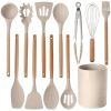Ensemble d'Ustensiles de Cuisine en Silicone