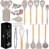 Ensemble d'Ustensiles de Cuisine en Silicone