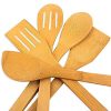 Ensemble Ustensiles en Bambou 5PCS Ensemble Ustensiles en Bambou 5PCS