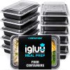 Lot de 10 Boîtes Repas Réutilisables Igluu Lot de 10 Boîtes Repas Réutilisables Igluu