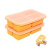 Lot de 2 plateaux de congélation en silicone