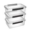Lot de 3 boîtes de rangement pour animaux