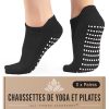 Lot de 3 Chaussettes de Yoga Antidérapantes Lot de 3 Chaussettes de Yoga Antidérapantes