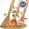 Lot de 3 Ustensiles de Cuisine en Bois Lot de 3 Ustensiles de Cuisine en Bois