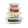Lot de 4 Boîtes Alimentaires en Verre Hi-Tech