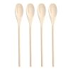 Lot de 4 cuillères en bois de hêtre Lot de 4 cuillères en bois de hêtre