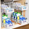 Organisateur sous évier ajustable en métal Organisateur sous évier ajustable en métal