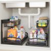 Organisateur sous évier métallique coulissant Organisateur sous évier métallique coulissant