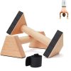 Poignées de pompes en bois antidérapantes Poignées de pompes en bois antidérapantes