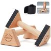 Poignées de pompes en bois ergonomiques