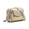 Sac à bandoulière en cuir doré pour femme Sac à bandoulière en cuir doré pour femme