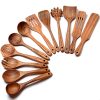Set de 12 cuillères en bois de teck Set de 12 cuillères en bois de teck
