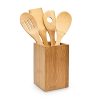Set de 4 ustensiles de cuisine en bambou Set de 4 ustensiles de cuisine en bambou