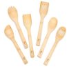 Set de 6 Cuillères en Bois Durable Set de 6 Cuillères en Bois Durable