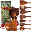 Set d'Ustensiles de Cuisine en Bois Set d'Ustensiles de Cuisine en Bois
