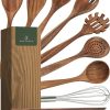 Ustensiles de cuisine en bois - 9 pièces Ustensiles de cuisine en bois - 9 pièces
