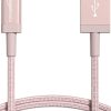 Câble USB-A vers Lightning Rose doré Câble USB-A vers Lightning Rose doré
