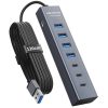 Hub USB 7 Ports en Aluminium avec Câble