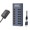Hub USB Alimenté Aluminium 7 Ports Hub USB Alimenté Aluminium 7 Ports
