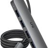Hub USB C 4 Ports en Aluminium Hub USB C 4 Ports en Aluminium