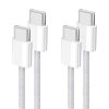 Lot de 2 Câbles USB-C Tressés 60W Lot de 2 Câbles USB-C Tressés 60W