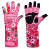 Gants de jardinage en cuir avec manches longues Gants de jardinage en cuir avec manches longues