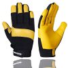 Gants de jardinage en cuir résistant Gants de jardinage en cuir résistant