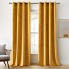 Rideaux Occultants Thermiques en Velours Jaune Rideaux Occultants Thermiques en Velours Jaune
