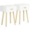 HOMCOM Lot de 2 Tables de Chevet Modernes HOMCOM Lot de 2 Tables de Chevet Modernes