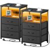 Lot de 2 Tables de Chevet Connectées