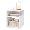 Table de Chevet Minimaliste en Bois Blanc