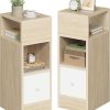 Tables de Chevet Étroites EUGAD Lot de 2 Tables de Chevet Étroites EUGAD Lot de 2