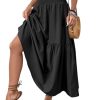 Jupe Longue Bohème d'Été Femme Taille Haute