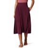Jupe Mi-Longue en Jersey Femme Bordeaux Jupe Mi-Longue en Jersey Femme Bordeaux