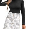 Jupe Mini Femme en Tweed Blanc taille M Jupe Mini Femme en Tweed Blanc taille M