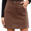 Jupe Mini Velours Côtelé Femme Taille Haute Jupe Mini Velours Côtelé Femme Taille Haute