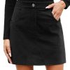 Jupe Mini Velours Côtelé Taille Haute Jupe Mini Velours Côtelé Taille Haute