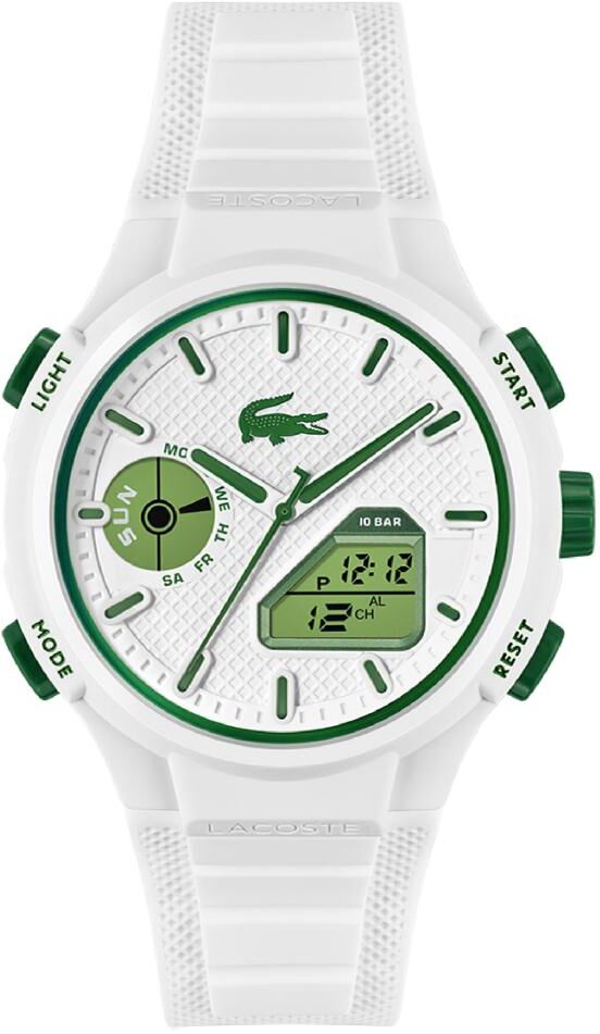 Montre Élégante Homme Lacoste LC33 en Silicone Blanc
