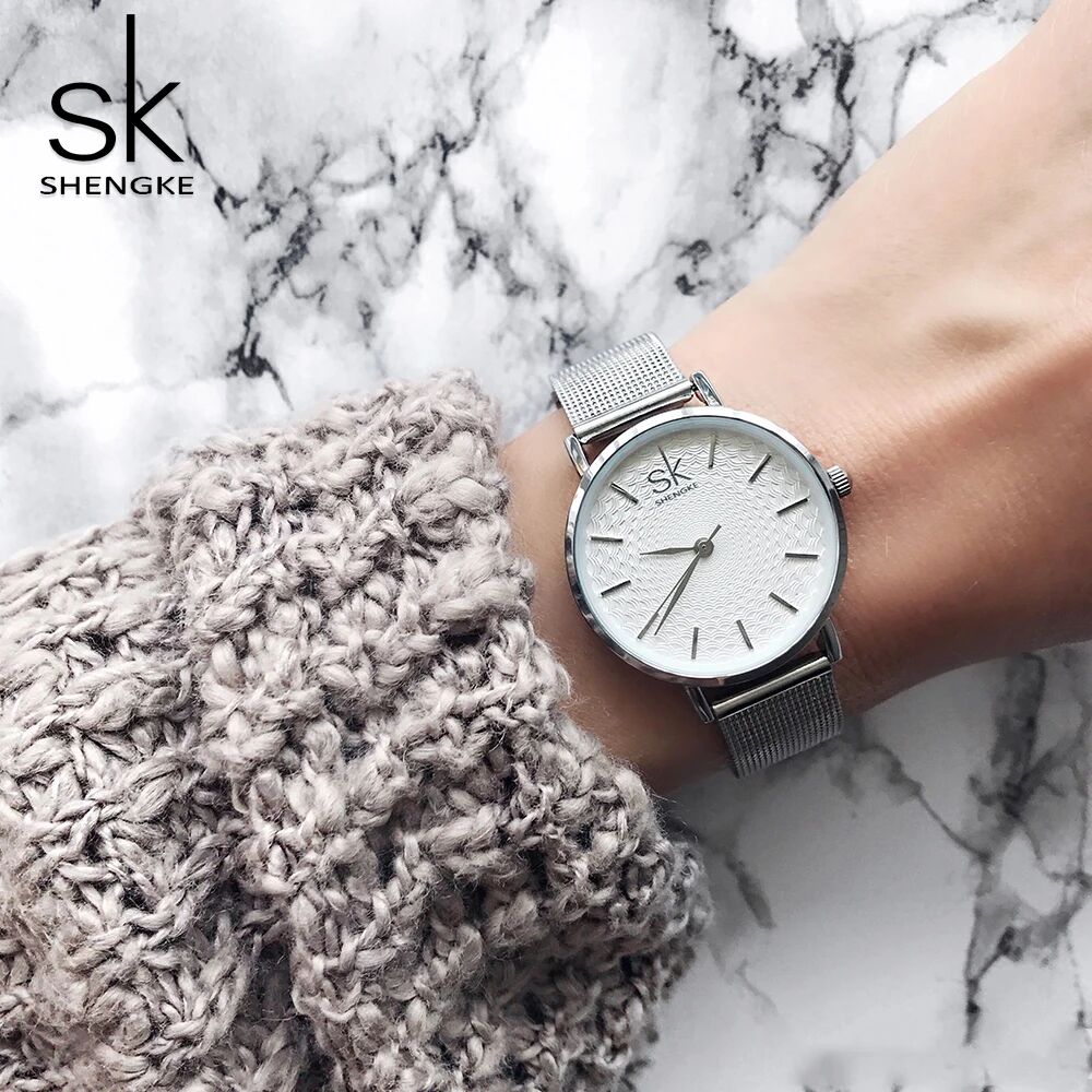 Montre Luxe Damen en Acier Inoxydable